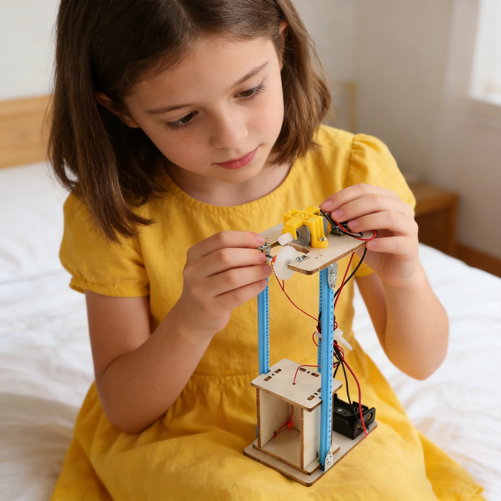 1Set Electric Wood Elevator Stem Kit Stem Building Projects Crafts Kids Engineering Science Assembly Educational Puzzle
1Set Electric Wood Elevator Stem Kit Stem Building Projects Crafts Kids Engineering Science Assembly Educational Puzzle