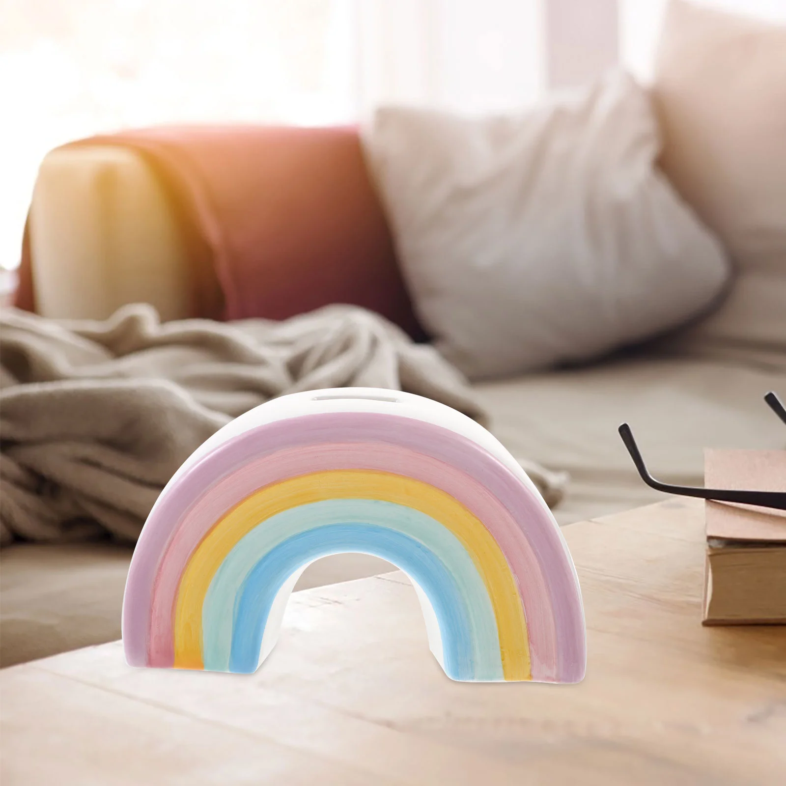 Rainbow Piggy Bank Ceramic Savings Pot for Kids Office Desk Decor Large Capacity Money Box Cartoon Bank Exquisite Shape
Rainbow Piggy Bank Ceramic Savings Pot for Kids Office Desk Decor Large Capacity Money Box Cartoon Bank Exquisite Shape