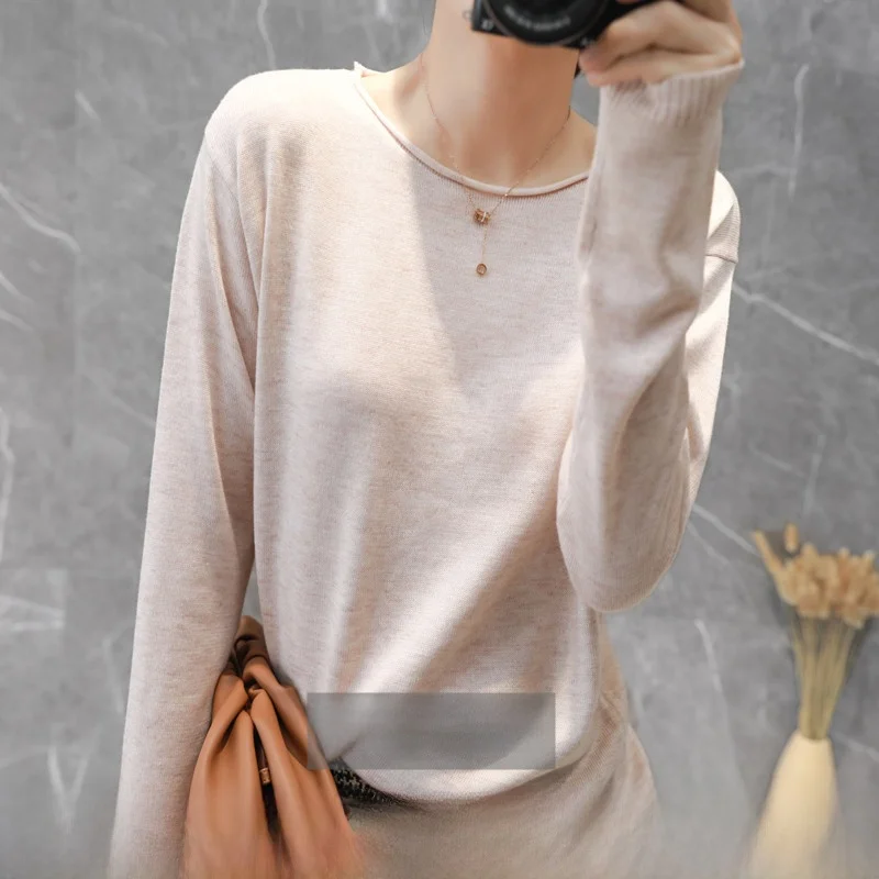 Autumn Winter Women's Cashmere Sweater round Neck Base Layer Knitted Shirt Trendy Inner Wear Comfortable Fit Commute Style
Autumn Winter Women's Cashmere Sweater round Neck Base Layer Knitted Shirt Trendy Inner Wear Comfortable Fit Commute Style
