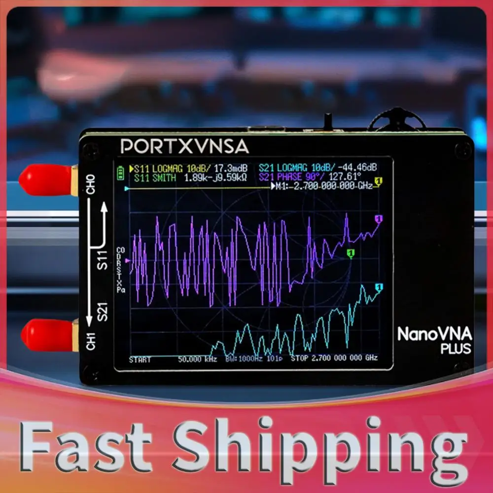 50Khz-2.7Ghz Vector Network Analyzer 1000mAh Spectrum Analyzer Rechargeable Antenna Testing Analyzer Measuring Reflection Tool
50Khz-2.7Ghz Vector Network Analyzer 1000mAh Spectrum Analyzer Rechargeable Antenna Testing Analyzer Measuring Reflection Tool