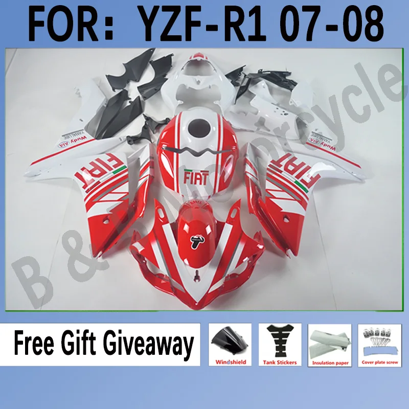 For Yamaha YZF R1 2007 2008 Motorcycle Bodywork Set Popular Products Housing Colour Change Kits Style Fairing White Red
For Yamaha YZF R1 2007 2008 Motorcycle Bodywork Set Popular Products Housing Colour Change Kits Style Fairing White Red