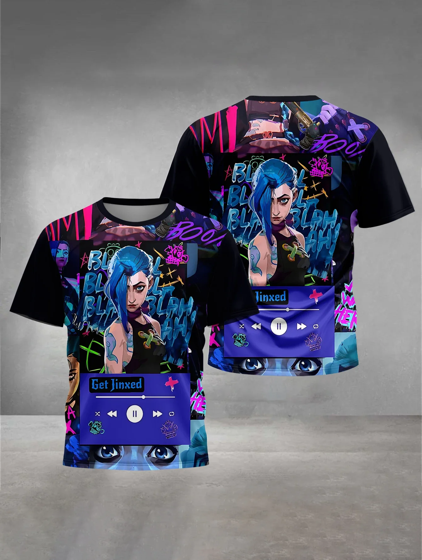 New Men's T-shirts Anime Character Jinx Tee 3D Printed Men Women Short Sleeve O-Neck Tops Fashion Harajuku T Shirt Man Clothing
New Men's T-shirts Anime Character Jinx Tee 3D Printed Men Women Short Sleeve O-Neck Tops Fashion Harajuku T Shirt Man Clothing