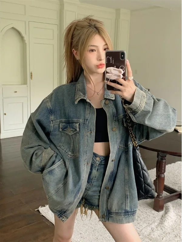 plus Size Women's American Retro Distred Denim Jaet Loose Casual Long Sve Top Trendy Autumn New Sle High Waist
plus Size Women's American Retro Distred Denim Jaet Loose Casual Long Sve Top Trendy Autumn New Sle High Waist