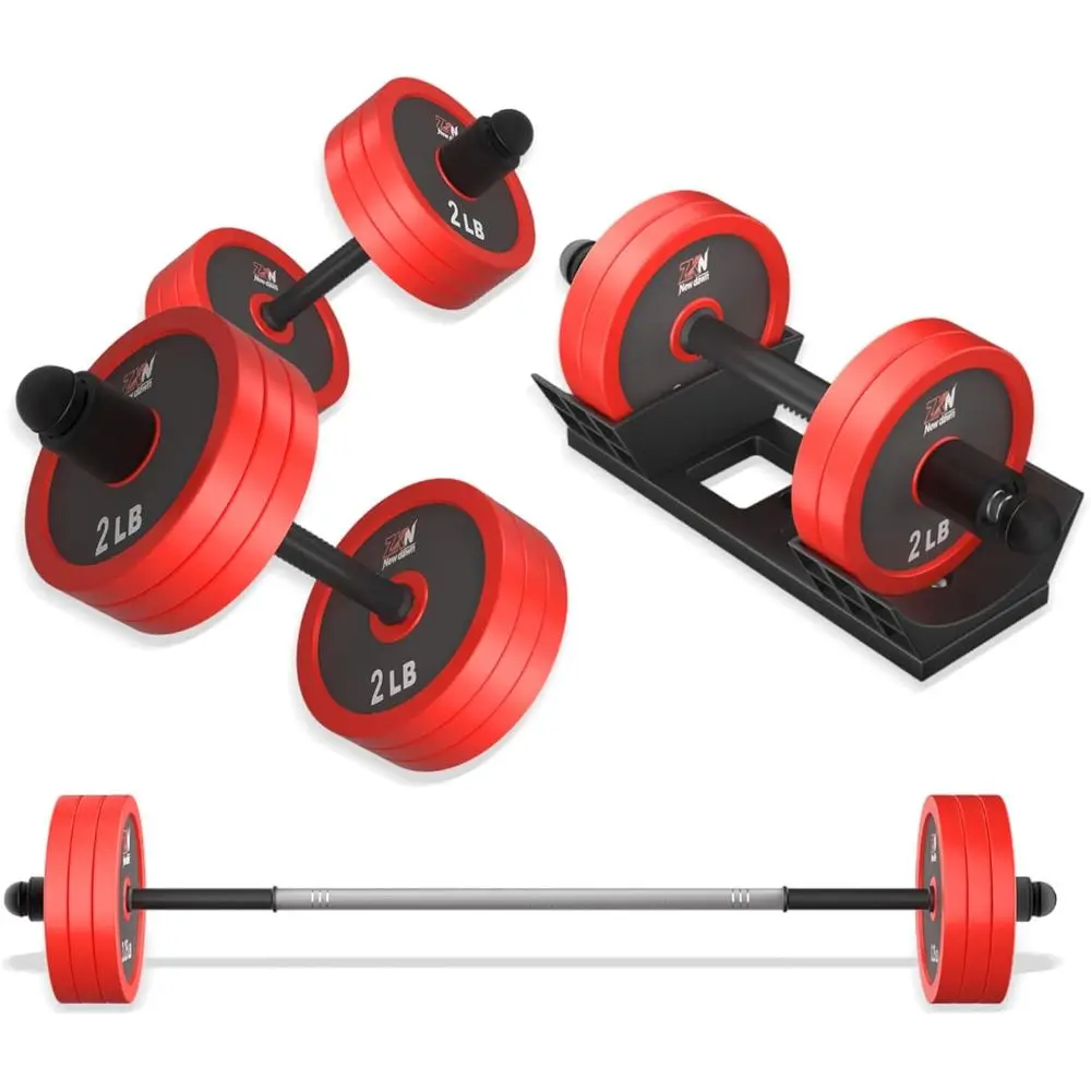 Adjustable Dumbbells Set: 20-90lbs with Carbon Steel, Bar, Rack - Versatile Workout Gear for Home Gym
Adjustable Dumbbells Set: 20-90lbs with Carbon Steel, Bar, Rack - Versatile Workout Gear for Home Gym