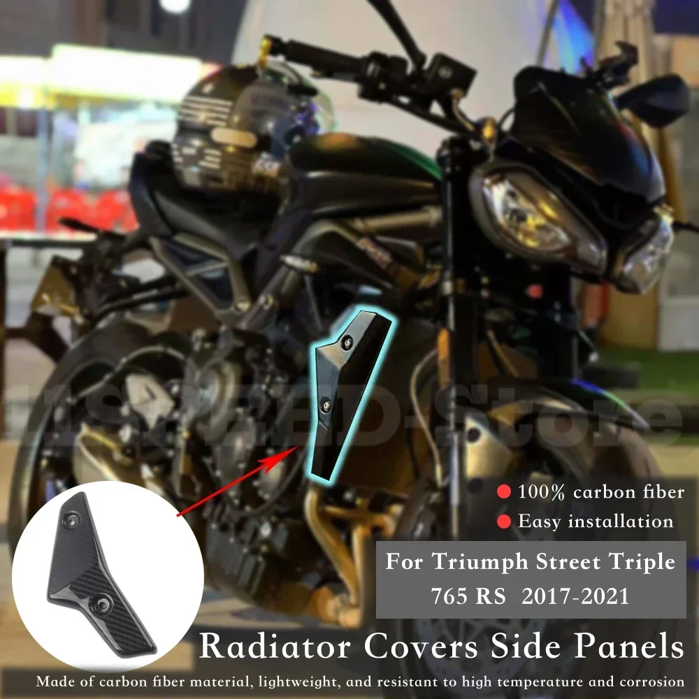 Radiator Covers Side Panels For Triumph Street Triple 765 RS 2018-2023 Weight Reduction Carbon Fiber Motorcycle Accessories
Radiator Covers Side Panels For Triumph Street Triple 765 RS 2018-2023 Weight Reduction Carbon Fiber Motorcycle Accessories