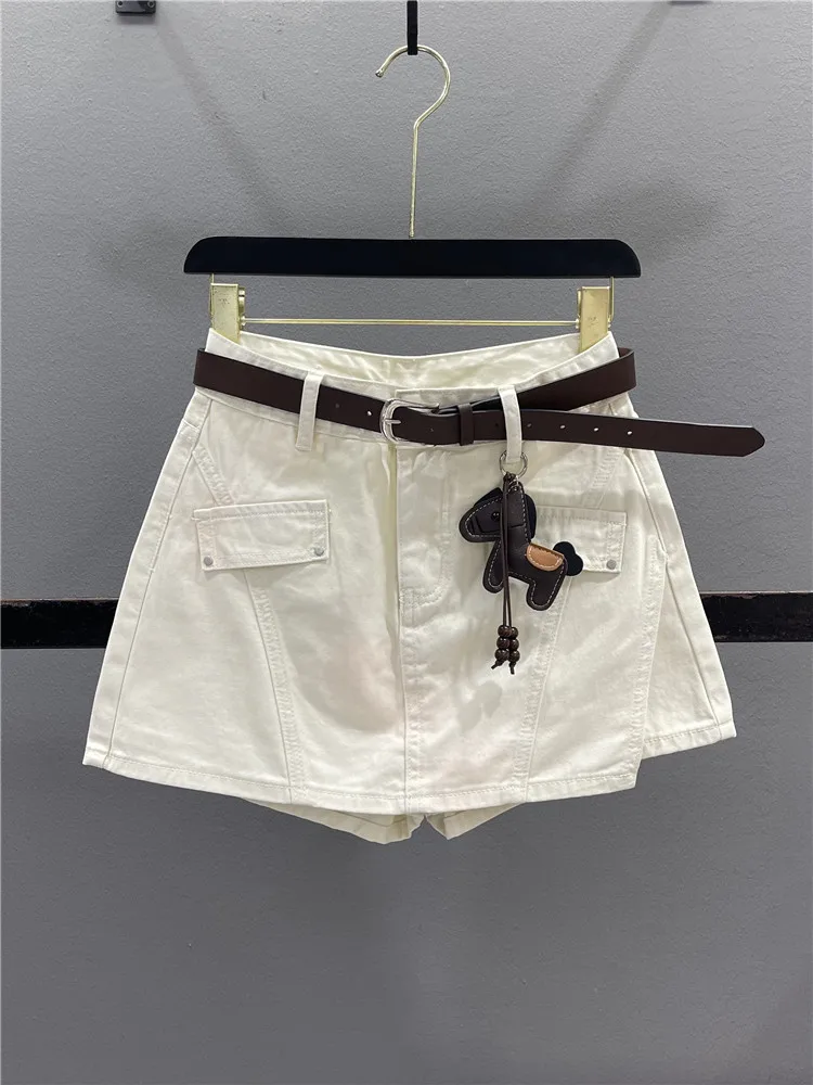 Casual Loose A-Line Skirt Women's Denim Asymmetric Workwear Style Summer New Vintage Slimming Short Pants Skirt
Casual Loose A-Line Skirt Women's Denim Asymmetric Workwear Style Summer New Vintage Slimming Short Pants Skirt
