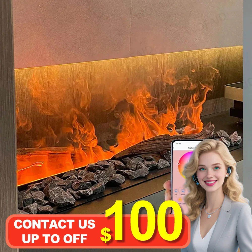 Современный интеллектуальный 3D электрический распылительный камин, приложение для управления паровым водойным паром, украшение для внутреннего моделирования, светодиодный
Современный интеллектуальный 3D электрический распылительный камин, приложение для управления паровым водойным паром, украшение для внутреннего моделирования, светодиодный