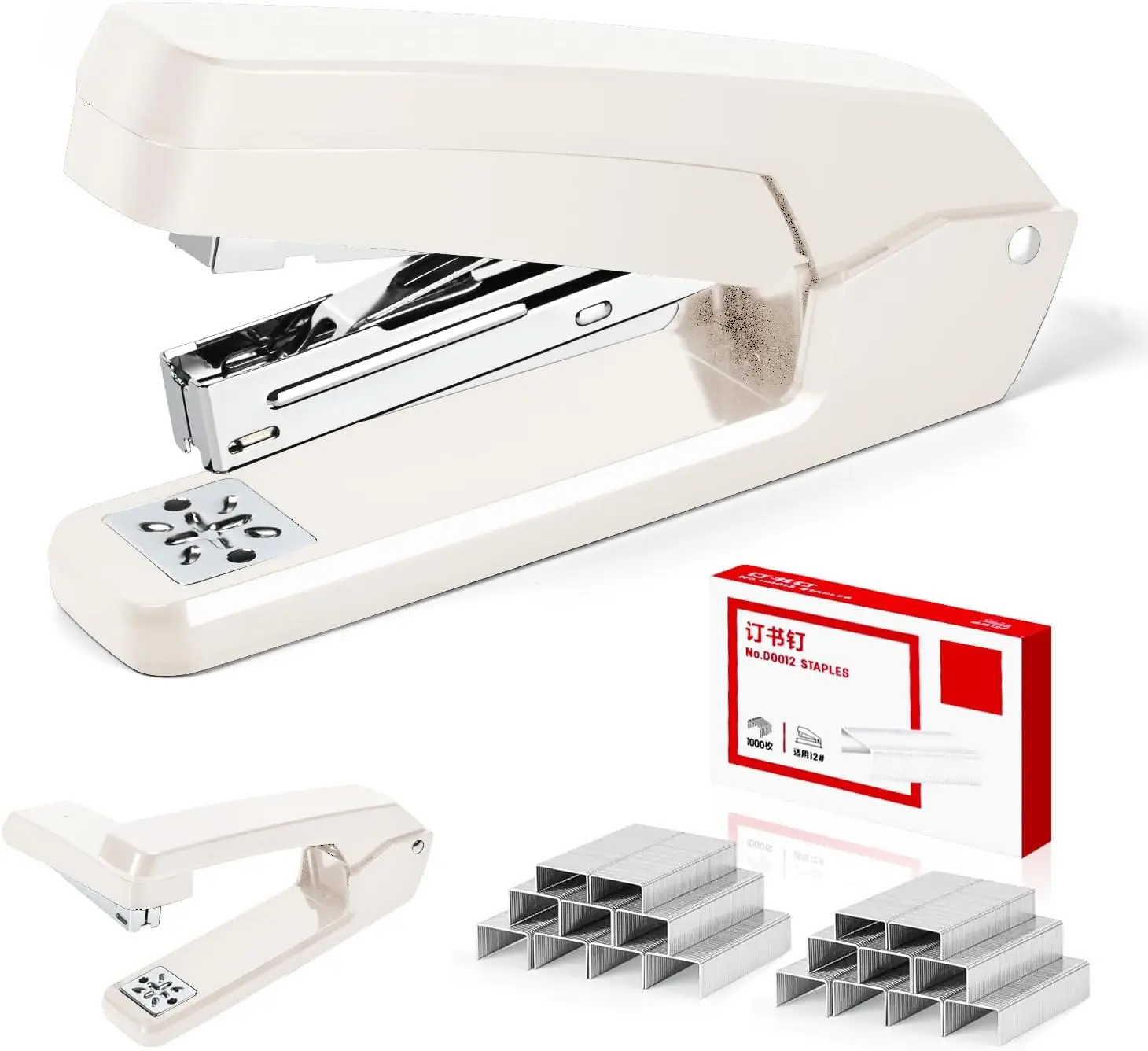 360° Rotating Swing-Arm Stapler, 25-Sheet Capacity with 1000 Staples, ABS Durable for Office/Home/School
360° Rotating Swing-Arm Stapler, 25-Sheet Capacity with 1000 Staples, ABS Durable for Office/Home/School