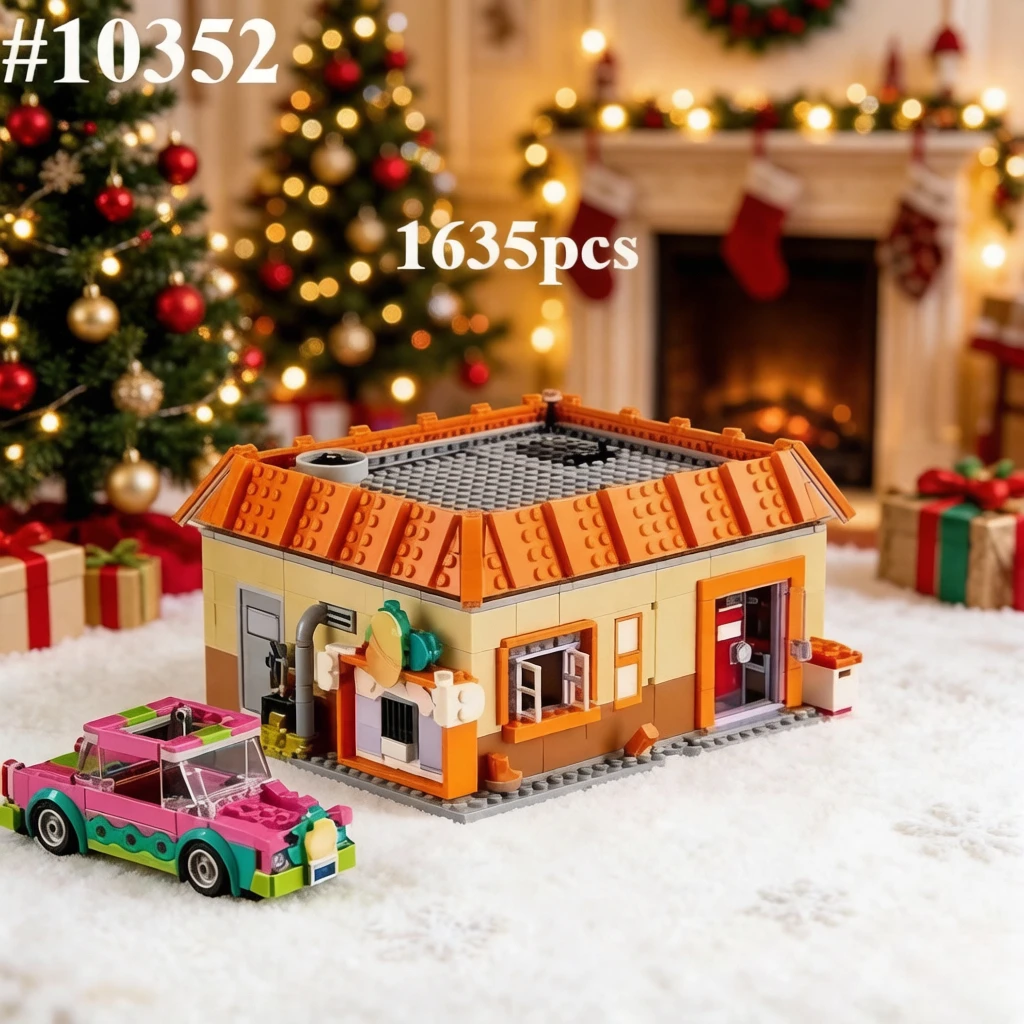 Hamburger Shop Model 10352 Building Blocks Sets Compatible with Legoed Particles Suitable for Birthday Gifts 1635pcs
Hamburger Shop Model 10352 Building Blocks Sets Compatible with Legoed Particles Suitable for Birthday Gifts 1635pcs