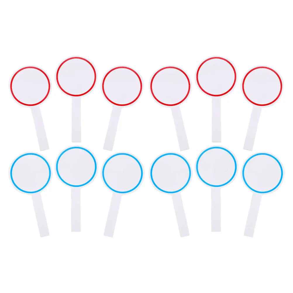 12Pcs Scoreboards Single Side Portable Handheld Whiteboards for Games Voting Auctions Erasable Paddle Scoreboard
12Pcs Scoreboards Single Side Portable Handheld Whiteboards for Games Voting Auctions Erasable Paddle Scoreboard