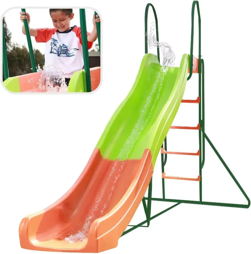 Kids Slide - Kids Swing Sets for Backyard - Playground Sets for Backyards - Outdoor Playground Equipment for Ages 4-8
Kids Slide - Kids Swing Sets for Backyard - Playground Sets for Backyards - Outdoor Playground Equipment for Ages 4-8