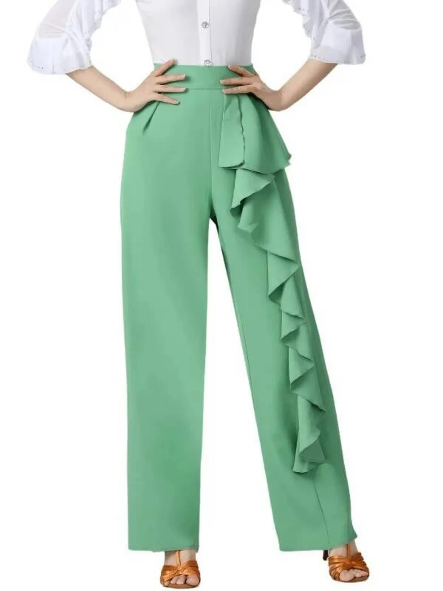 Irregular Ballroom Dance Competition Pants Waltz 2025 High Quality Dancewear Classical Ruffles Standard Luxury Latin Trousers
Irregular Ballroom Dance Competition Pants Waltz 2025 High Quality Dancewear Classical Ruffles Standard Luxury Latin Trousers