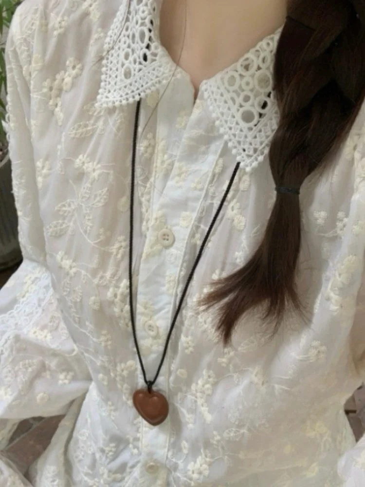 2026 New Heavyweight 3D Embroidery Collar Women's irt Slimming Waist Design Trendy Korean Sle Anti-Wrinkle Long Sve
2026 New Heavyweight 3D Embroidery Collar Women's irt Slimming Waist Design Trendy Korean Sle Anti-Wrinkle Long Sve