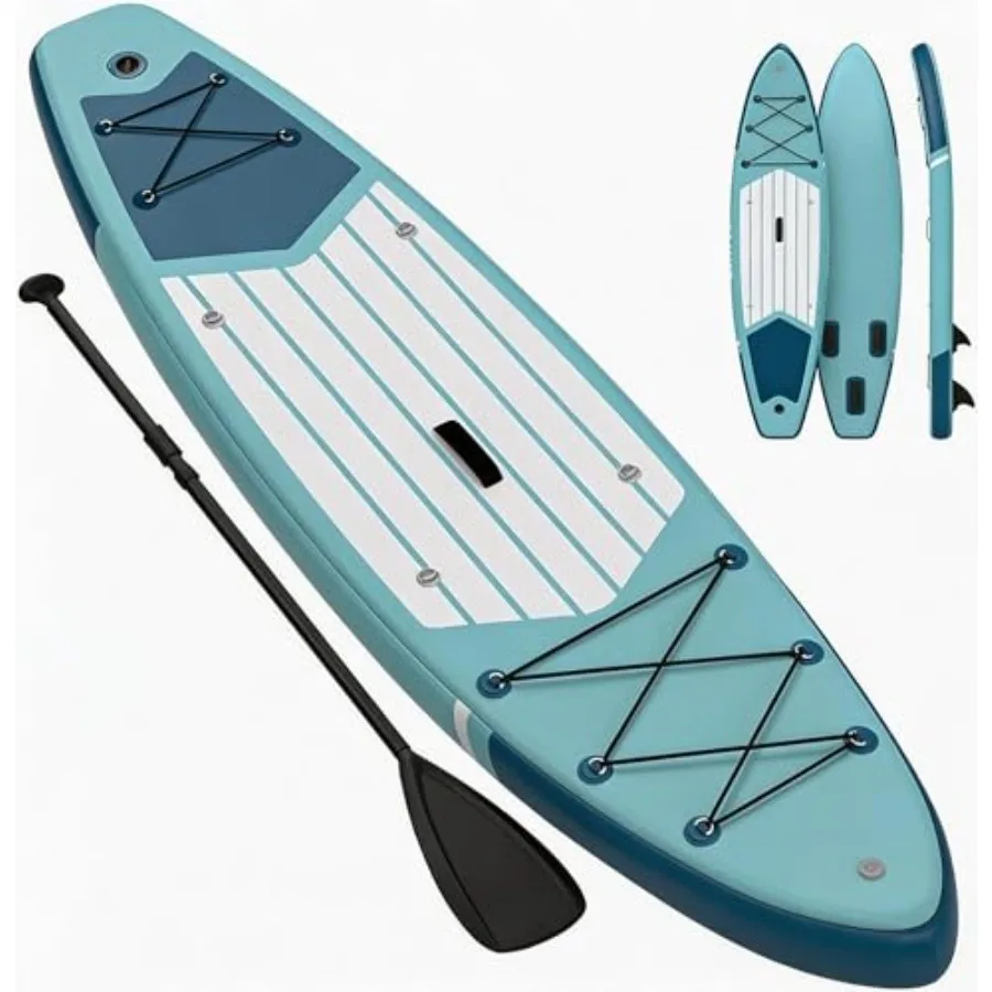 Ultra-Stable 10.6ft Inflatable Stand-Up Paddle Board for Adults, Non-Slip Deck, Camera Mount, 400lb Capacity, Kayak D-Rings, Po
Ultra-Stable 10.6ft Inflatable Stand-Up Paddle Board for Adults, Non-Slip Deck, Camera Mount, 400lb Capacity, Kayak D-Rings, Po