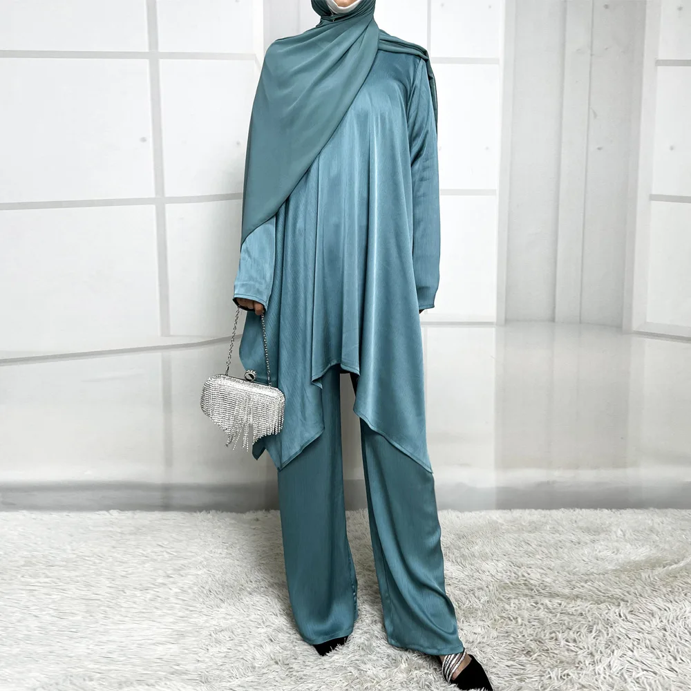 Muslim Women Tops Islamic Sets Modest Women Muslim Pants Abaya Dubai 2025 Turkey Outfit Ramadan Prayer Clothes 2 Piece Set Arab
Muslim Women Tops Islamic Sets Modest Women Muslim Pants Abaya Dubai 2025 Turkey Outfit Ramadan Prayer Clothes 2 Piece Set Arab