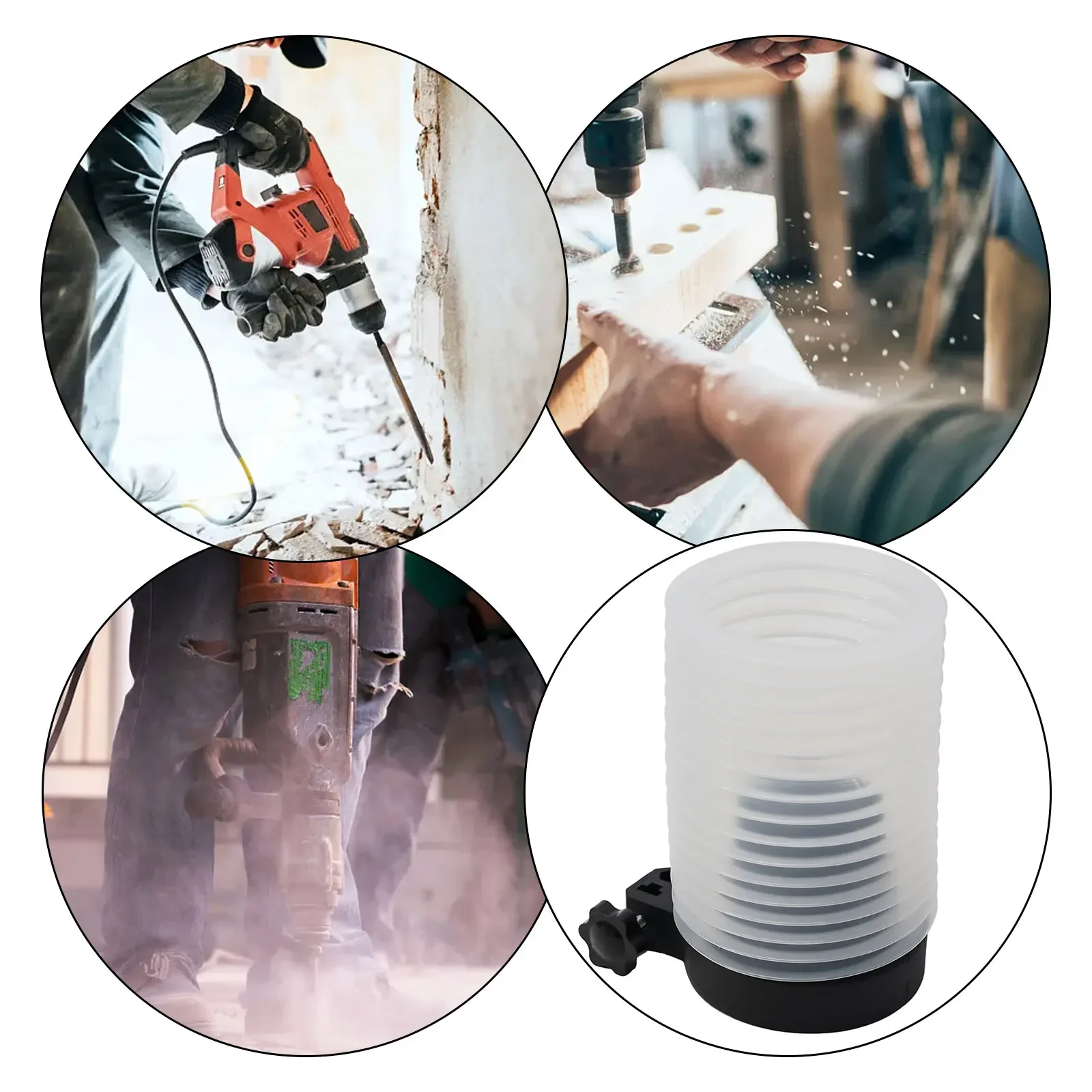Ash Bowl Collecting Device for Hammer Drill PVC Rubber Construction Suitable for Corded and Cordless SDS Rotary Hammers
Ash Bowl Collecting Device for Hammer Drill PVC Rubber Construction Suitable for Corded and Cordless SDS Rotary Hammers