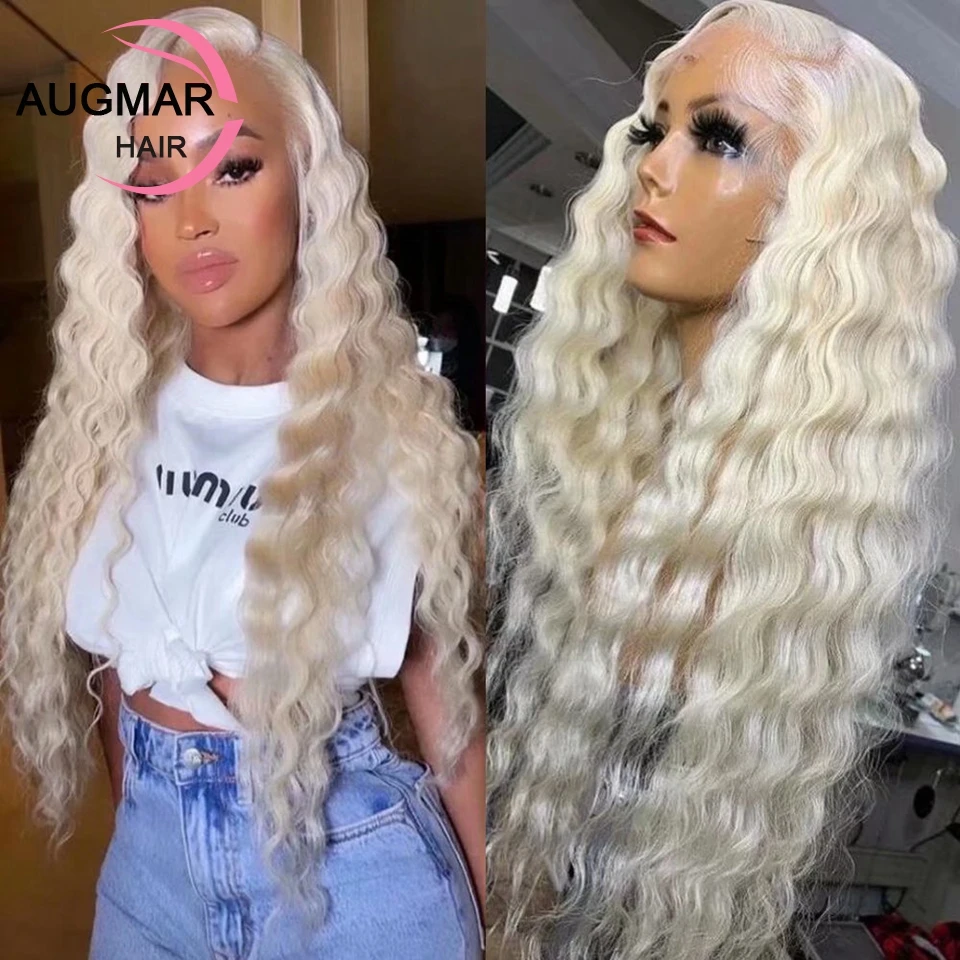 13x6 Deep Wave Frontal Wig HD Transparent Lace Front Human Hair Wigs Remy 13x4 Platinum Blonde Colored Human Hair Wigs For Women
13x6 Deep Wave Frontal Wig HD Transparent Lace Front Human Hair Wigs Remy 13x4 Platinum Blonde Colored Human Hair Wigs For Women