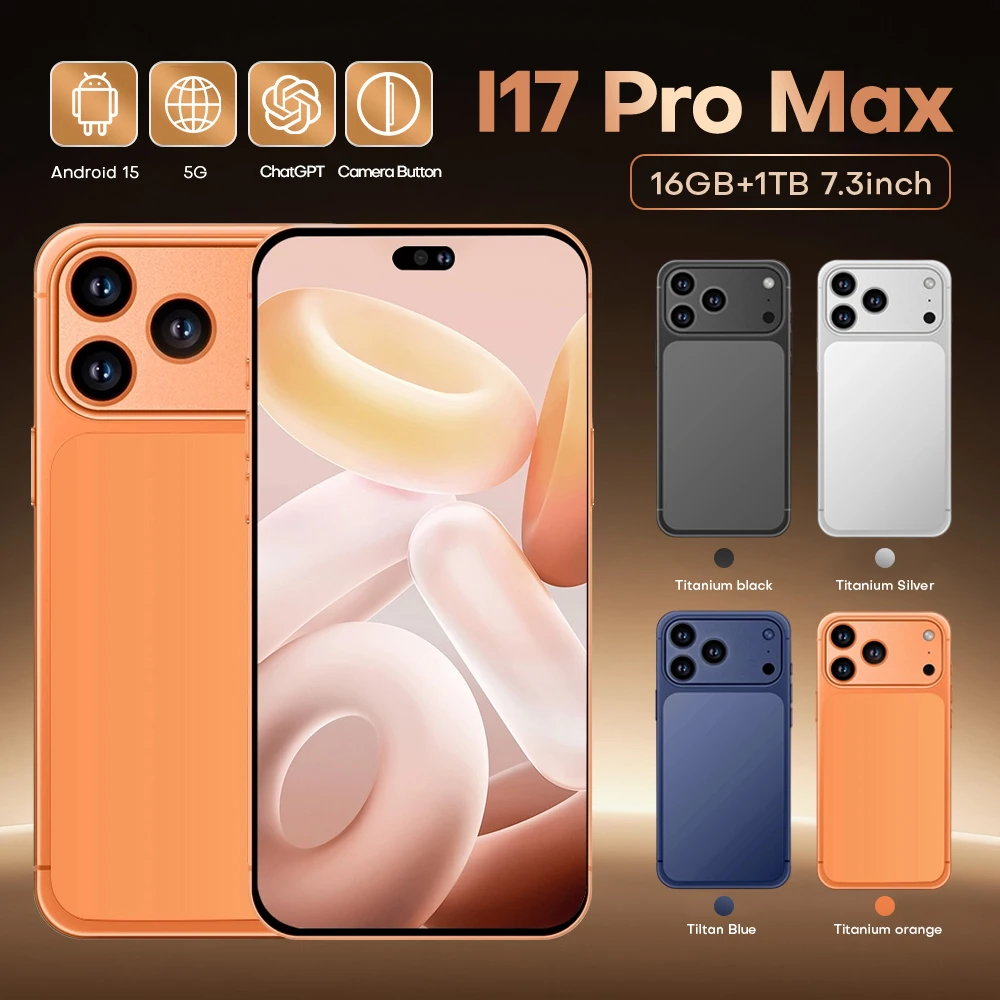 17 Pro Max HOT 2026 New High Quality original intelligent 5G dual card dual standby system global version 8000mAh battery
17 Pro Max HOT 2026 New High Quality original intelligent 5G dual card dual standby system global version 8000mAh battery