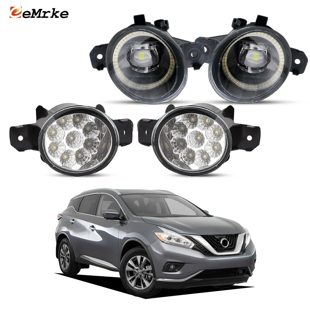 Светодиодные противотуманные фары для Nissan Murano III Z52 2015-2018 с функцией Angel Eye DRL, 30 Вт, улучшенные дневные ходовые огни, аксессуары для автомобиля
Светодиодные противотуманные фары для Nissan Murano III Z52 2015-2018 с функцией Angel Eye DRL, 30 Вт, улучшенные дневные ходовые огни, аксессуары для автомобиля