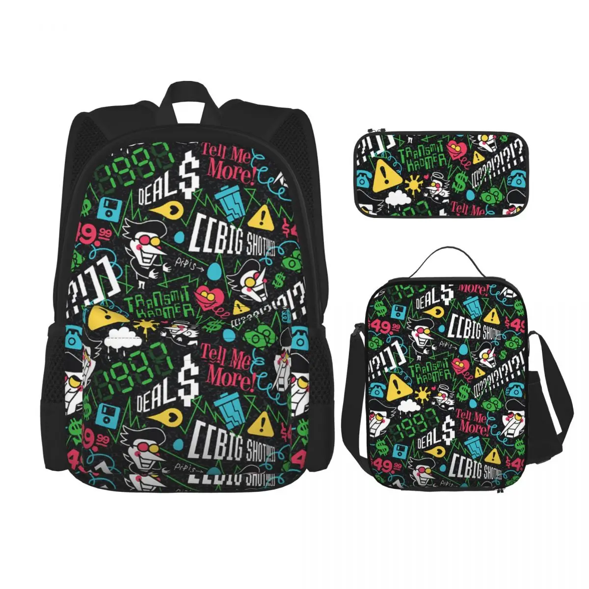 Deltarune SPAMTON G Backpacks Kids Bookbag School Bags Rucksack Lunch Bag Pen Bag Three-Piece Set
Deltarune SPAMTON G Backpacks Kids Bookbag School Bags Rucksack Lunch Bag Pen Bag Three-Piece Set