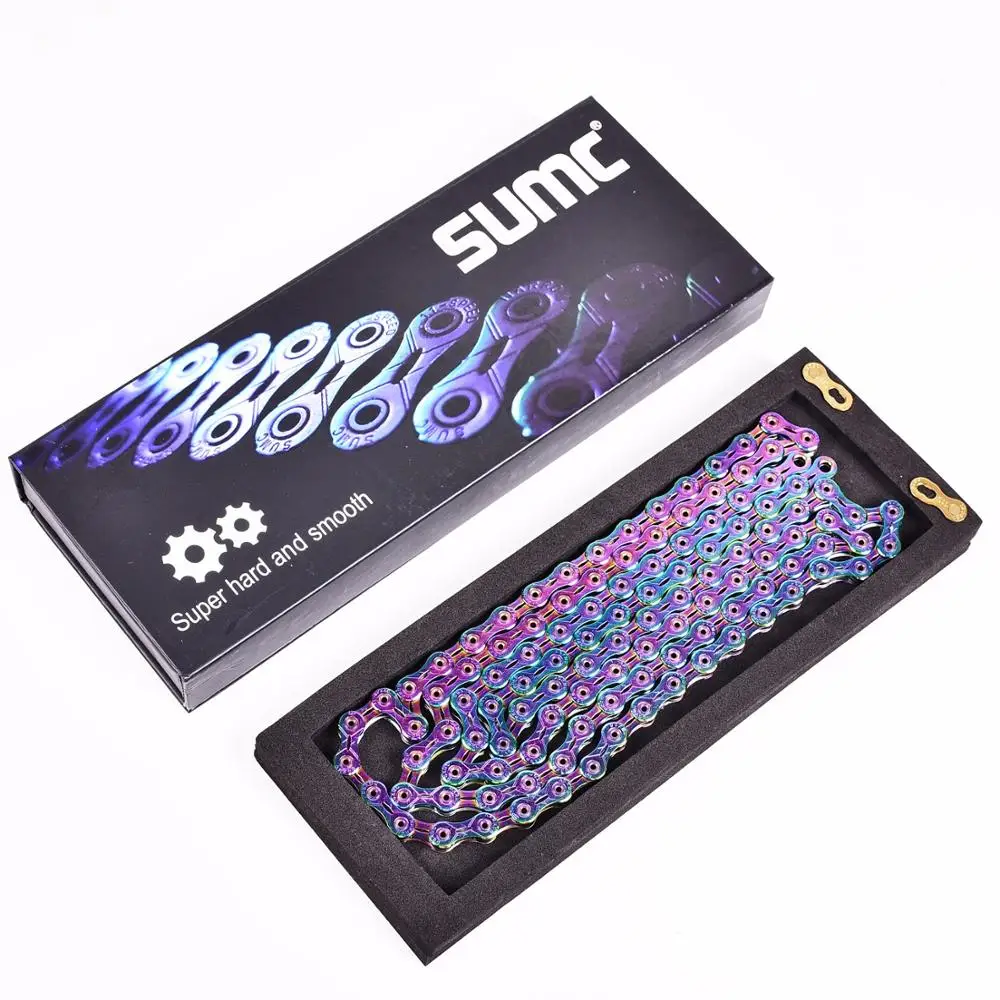Lightweight 11 Speed Bicycle Chain 116L SX11SL Bicycle Chain with Chain Link for Mountain/Rod Bike Bicycle MTB Chain Colourful
Lightweight 11 Speed Bicycle Chain 116L SX11SL Bicycle Chain with Chain Link for Mountain/Rod Bike Bicycle MTB Chain Colourful
