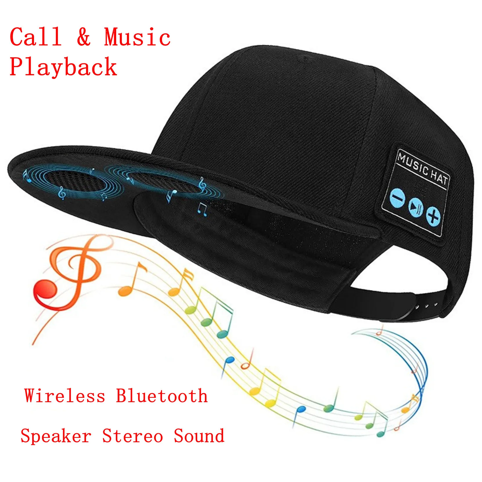 Fashion Sports Sun Visor Hat Baseball Golf Peaked Cap Wireless Bluetooth Speaker Dual Horn Handsfree Call Music Play Outdoor Hat
Fashion Sports Sun Visor Hat Baseball Golf Peaked Cap Wireless Bluetooth Speaker Dual Horn Handsfree Call Music Play Outdoor Hat
