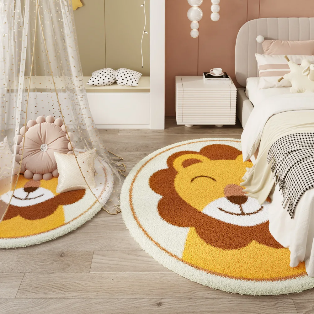 Cartoon round carpet living room study coffee table mat children's Nordic simple line bedroom bedside blanket, floor mat
Cartoon round carpet living room study coffee table mat children's Nordic simple line bedroom bedside blanket, floor mat
