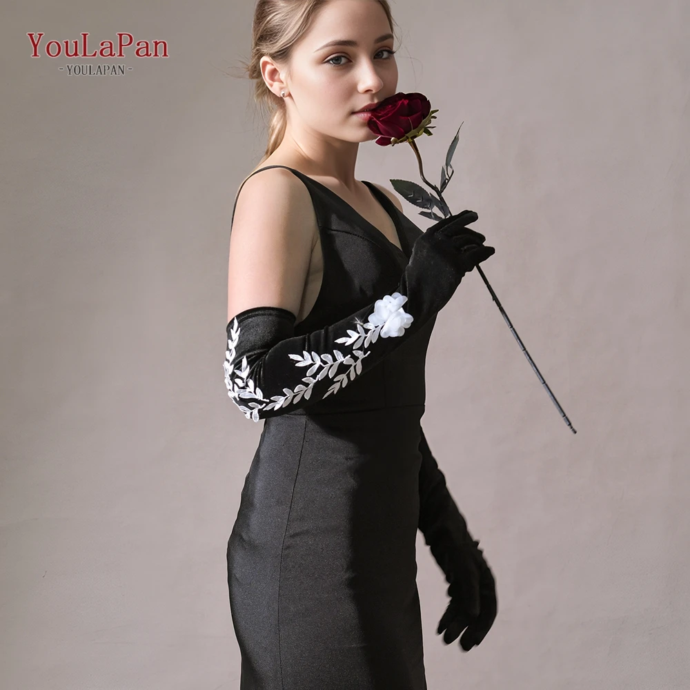 YouLaPan T20 женские черные атласные длинные перчатки для оперы, подходящие для свадебной вечеринки, коктейльные зимние перчатки, кружевное украшение в виде листьев и цветов
YouLaPan T20 женские черные атласные длинные перчатки для оперы, подходящие для свадебной вечеринки, коктейльные зимние перчатки, кружевное украшение в виде листьев и цветов
