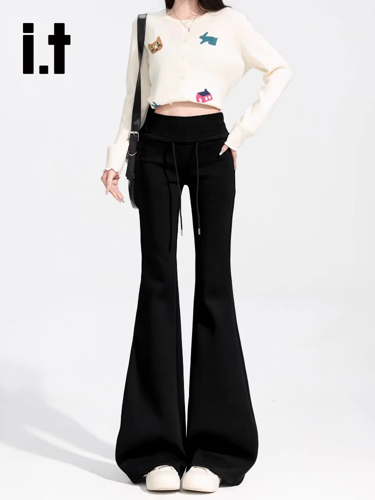 Женские спортивные брюки ItCHOCOOLATE с высокой талией, облегающие, с микро-клешем, повседневные, для йоги
Женские спортивные брюки ItCHOCOOLATE с высокой талией, облегающие, с микро-клешем, повседневные, для йоги