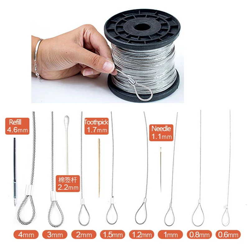Standard 304 Stainless Steel Waterproof Soft Steel Wire Rope Diameter 0.3~4mm Multipurpose Non Rusting Sturdy Metal Cable Line
Standard 304 Stainless Steel Waterproof Soft Steel Wire Rope Diameter 0.3~4mm Multipurpose Non Rusting Sturdy Metal Cable Line