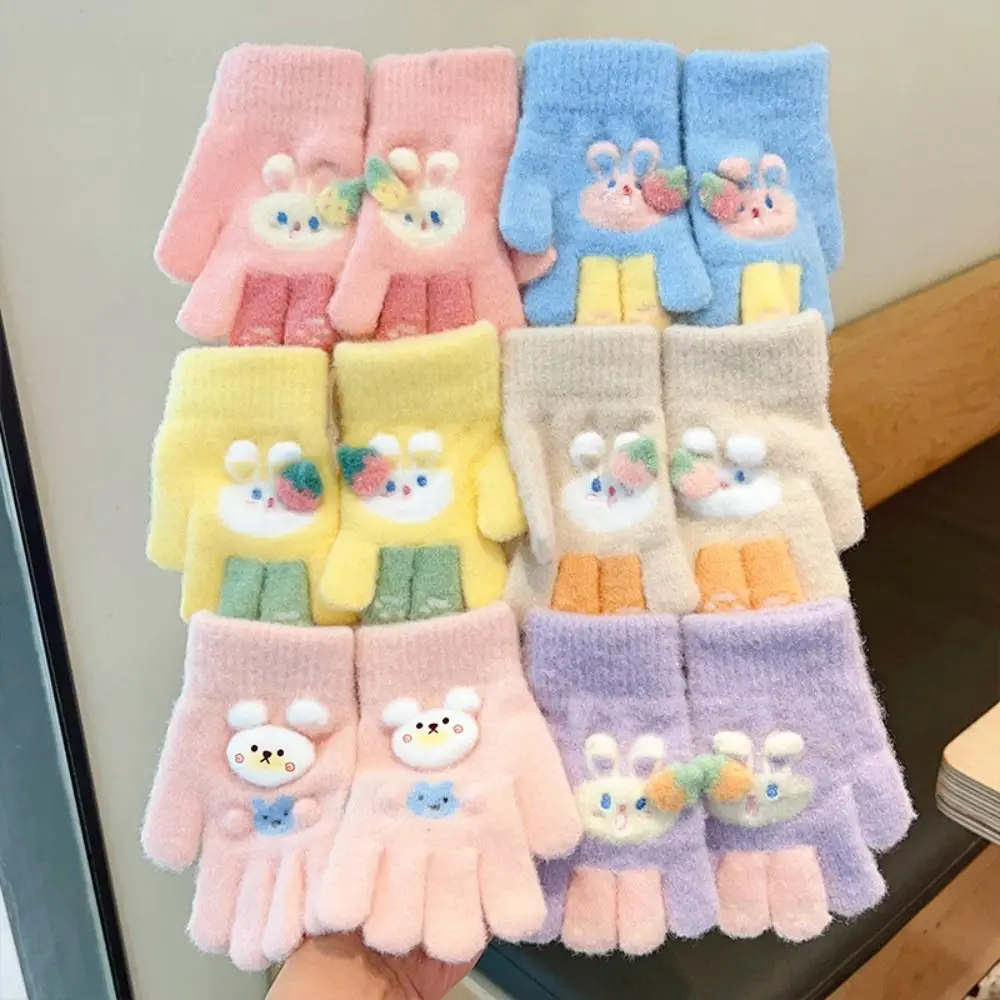 Plush Winter Warm Thickened Gloves Kids Knitted Gloves Windproof Gloves Children Full Fingers Gloves
Plush Winter Warm Thickened Gloves Kids Knitted Gloves Windproof Gloves Children Full Fingers Gloves