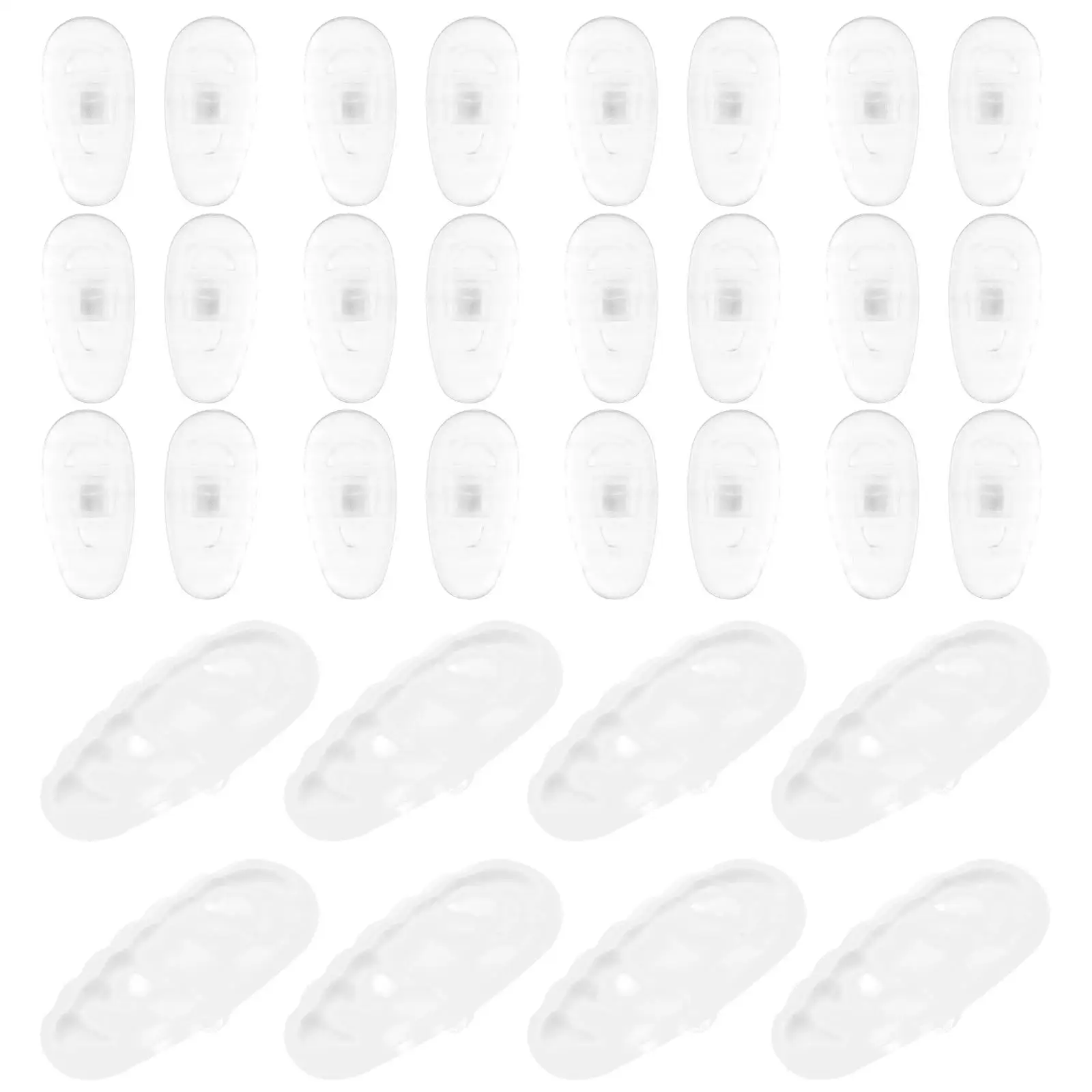 20 Pcs Silicone Nose Pads Eyeglasses Bridge Replacement Anti Slip Durable Comfortable Soft Material Fits Nose Shape Glasses
20 Pcs Silicone Nose Pads Eyeglasses Bridge Replacement Anti Slip Durable Comfortable Soft Material Fits Nose Shape Glasses
