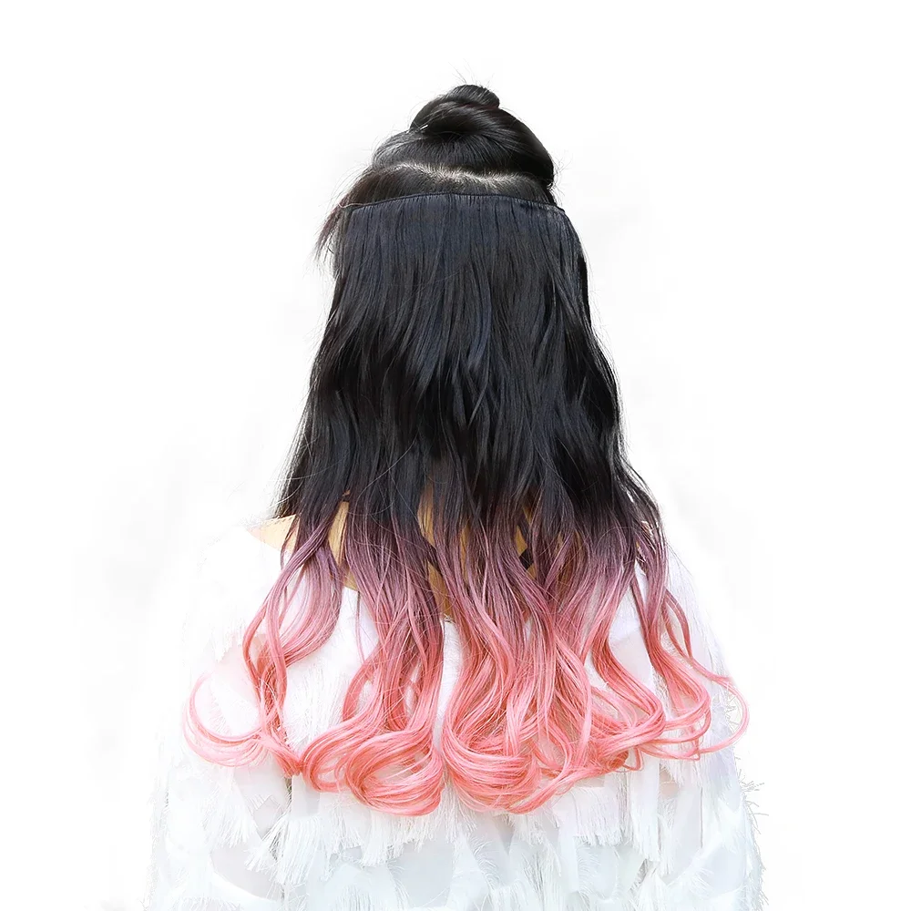 AICKER18"Synthetic Wavy 5 Clip In wigs Hair extensions Wigs For Women Pink Purple Ombre Pomytail Extensions Heat Resistan
AICKER18"Synthetic Wavy 5 Clip In wigs Hair extensions Wigs For Women Pink Purple Ombre Pomytail Extensions Heat Resistan