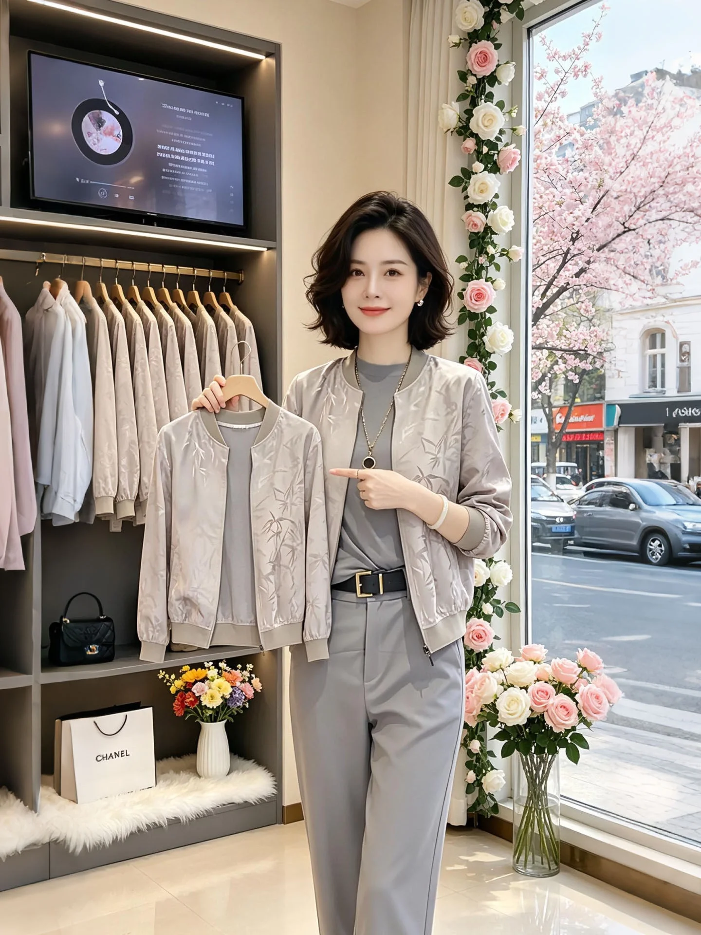 Spring 2026 Women's Baseball Style Light Jacket Unique Elegant Cardigan Long Sleeve Commute Fashion Thin Outerwear Coat
Spring 2026 Women's Baseball Style Light Jacket Unique Elegant Cardigan Long Sleeve Commute Fashion Thin Outerwear Coat