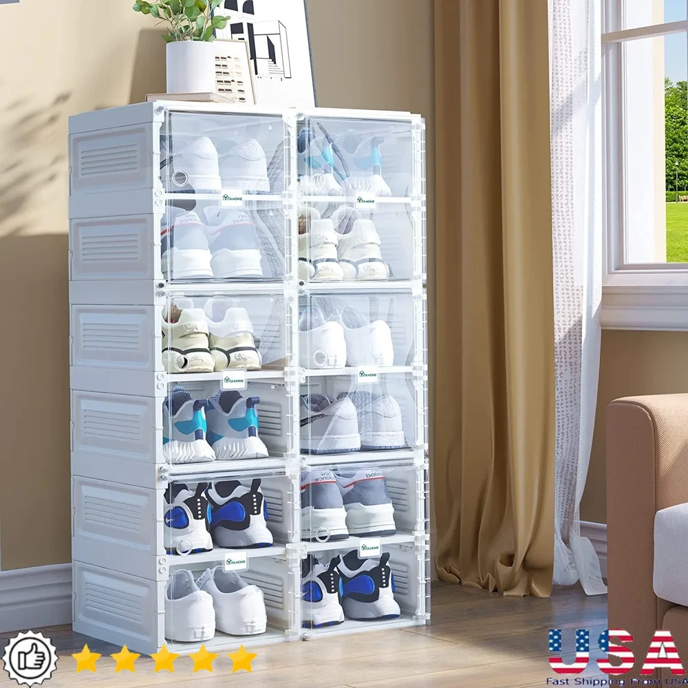 Installation-Free Transparent Door Shoe Storage Organizer Stackable 12 Grid Cabinet Durable Waterproof Hallway Living Room
Installation-Free Transparent Door Shoe Storage Organizer Stackable 12 Grid Cabinet Durable Waterproof Hallway Living Room