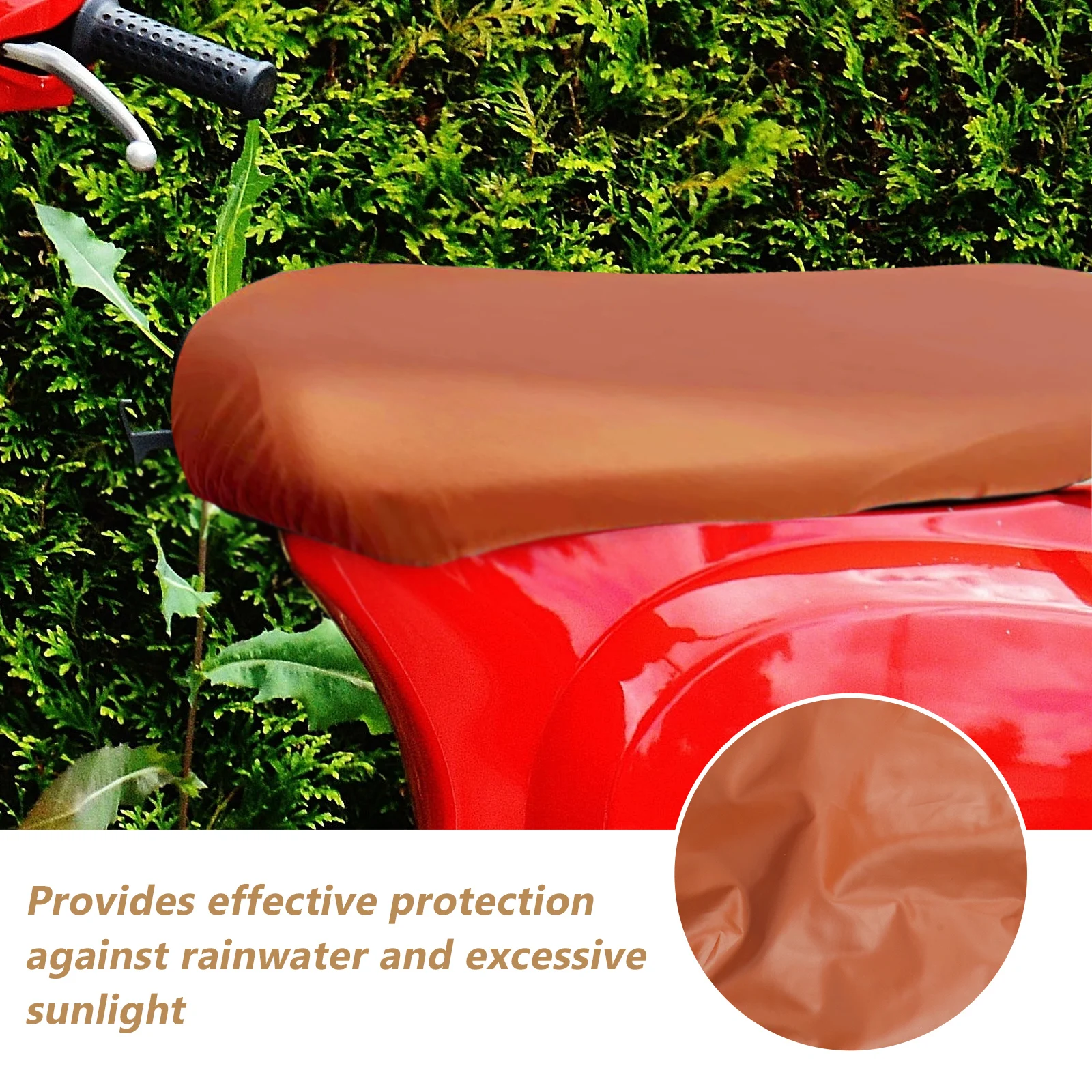 1pcs Waterproof Motorcycle Seat Cover Brown PU Protective Cushion UV Resistant Easy Install Universal Bike Scooter
1pcs Waterproof Motorcycle Seat Cover Brown PU Protective Cushion UV Resistant Easy Install Universal Bike Scooter