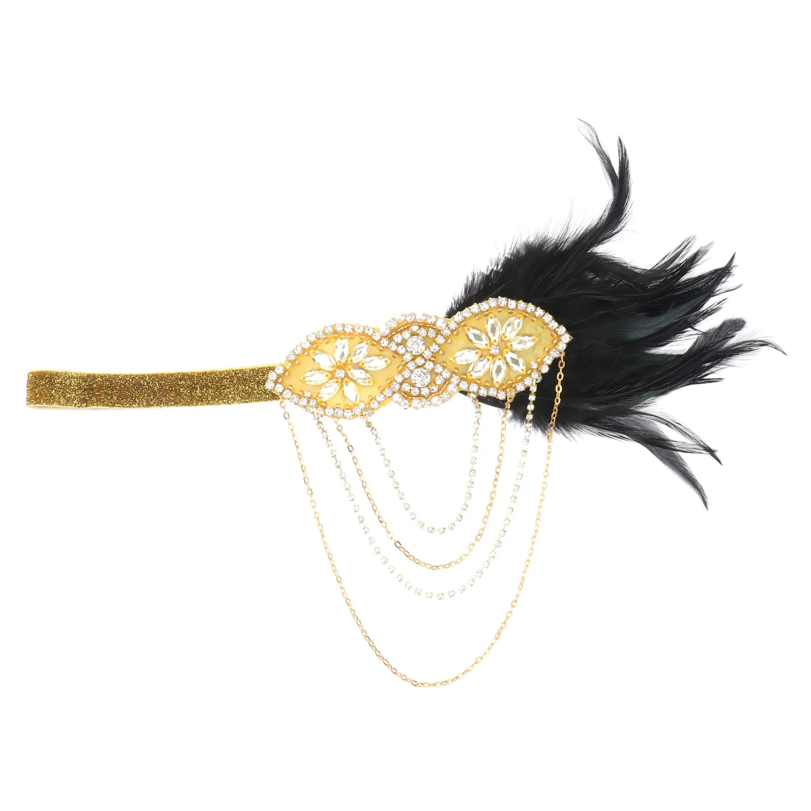 Crystal Headband Rhinestone Hairband Lightweight Elastic Flapper Dress Halloween Party Costume Hair Accessories
Crystal Headband Rhinestone Hairband Lightweight Elastic Flapper Dress Halloween Party Costume Hair Accessories