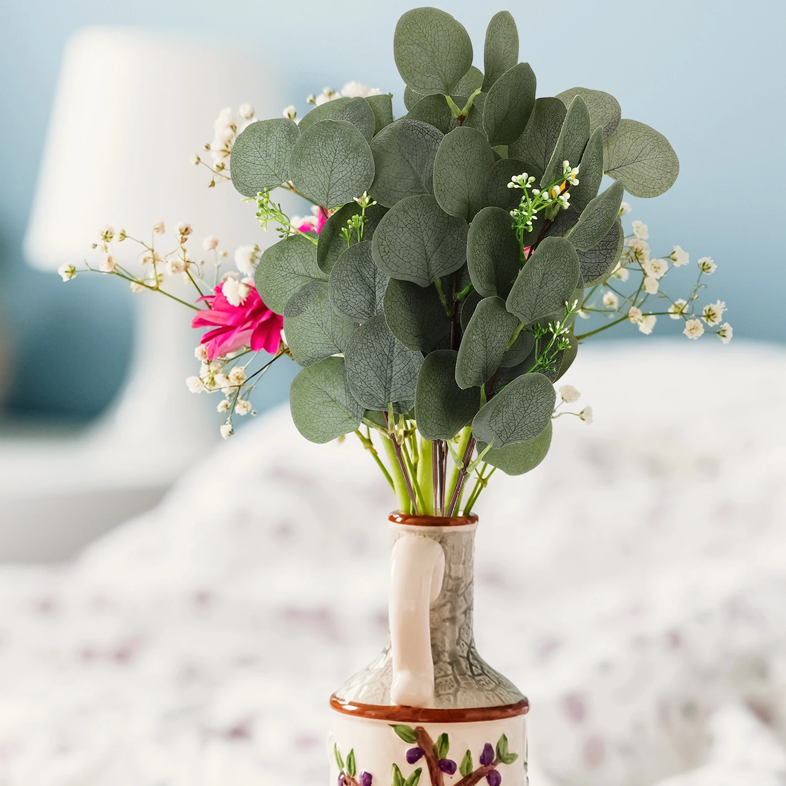 6pcs Simulation Eucalyptus Leaves Artificial Plant Decor Wedding Party Home Office Balcony Garden Long Lasting Natural
6pcs Simulation Eucalyptus Leaves Artificial Plant Decor Wedding Party Home Office Balcony Garden Long Lasting Natural