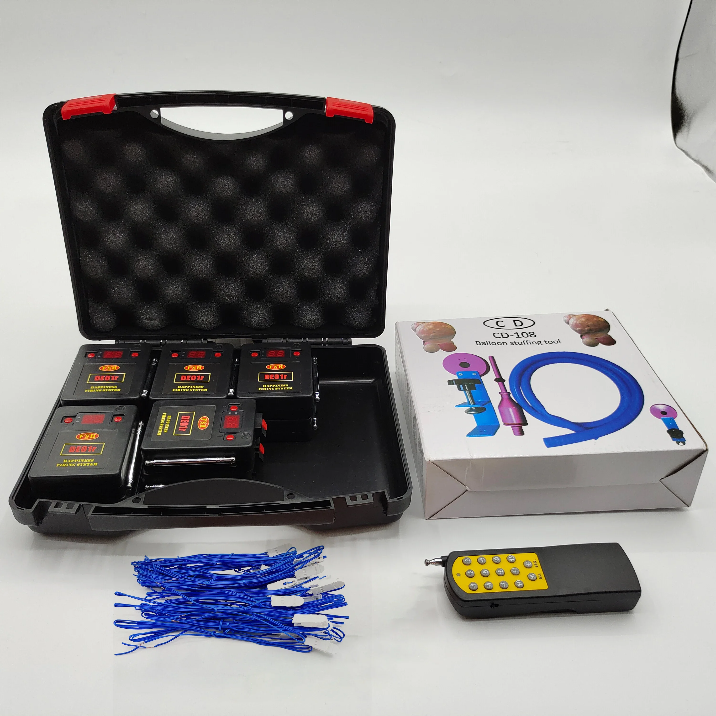 Remote Control Balloon detonation System With Talon igniters and Balloon Stuffing Tool For Party Birthday Bursting Balloons
Remote Control Balloon detonation System With Talon igniters and Balloon Stuffing Tool For Party Birthday Bursting Balloons