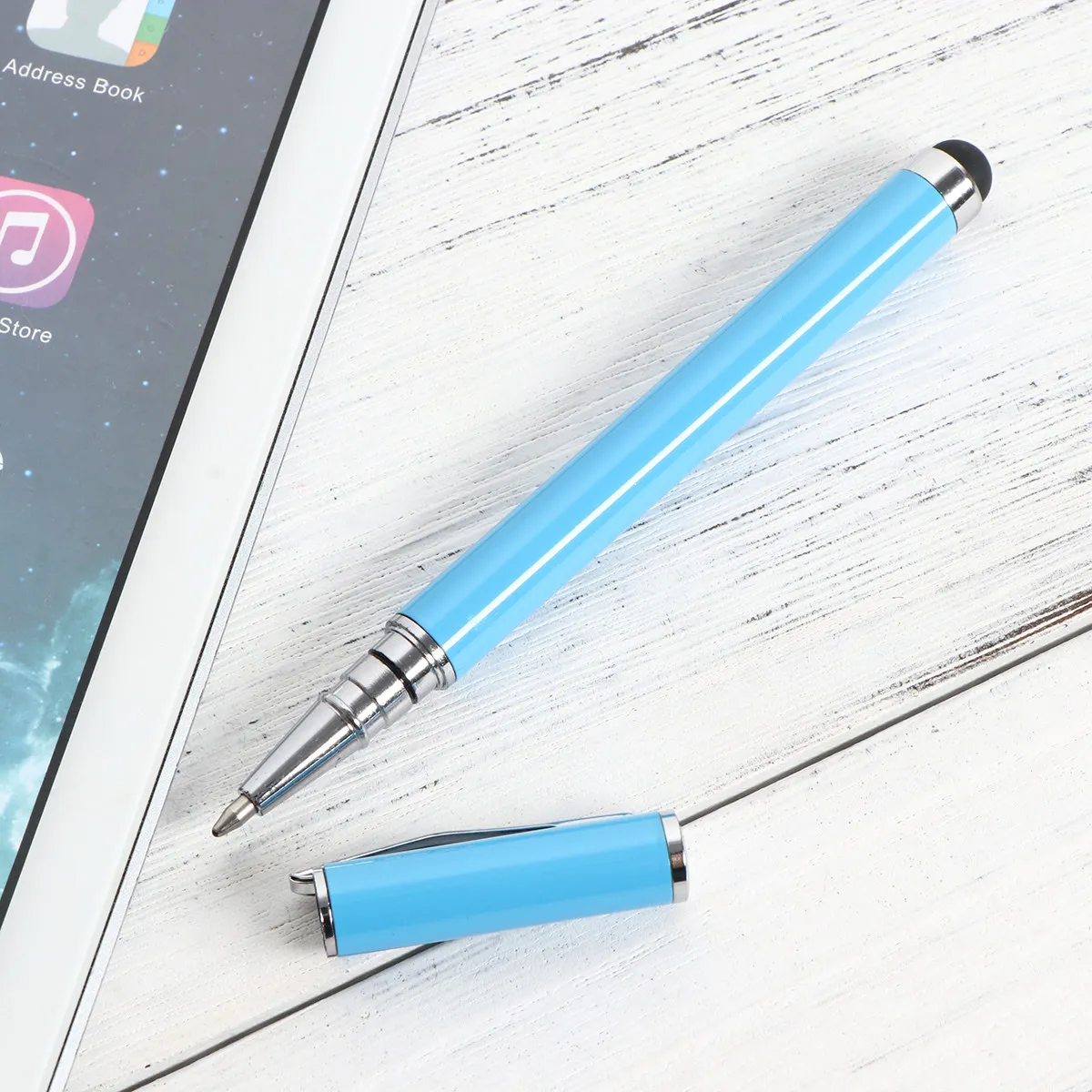 Metal Capacitive Touch Pen Sky-Blue Premium Handwriting Pen for Phone Computer Capacitive Screen Smooth Skin Friendly Writing
Metal Capacitive Touch Pen Sky-Blue Premium Handwriting Pen for Phone Computer Capacitive Screen Smooth Skin Friendly Writing