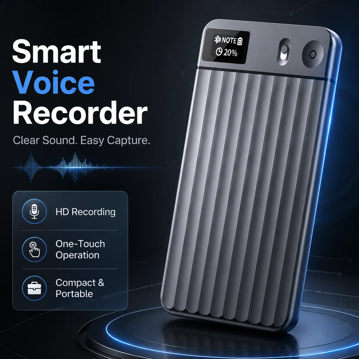 2026 New AI Voice Recorder Smart Transcription Summarization and Translation Note Intelligent Audio Recorder for Lecture Meeting
2026 New AI Voice Recorder Smart Transcription Summarization and Translation Note Intelligent Audio Recorder for Lecture Meeting