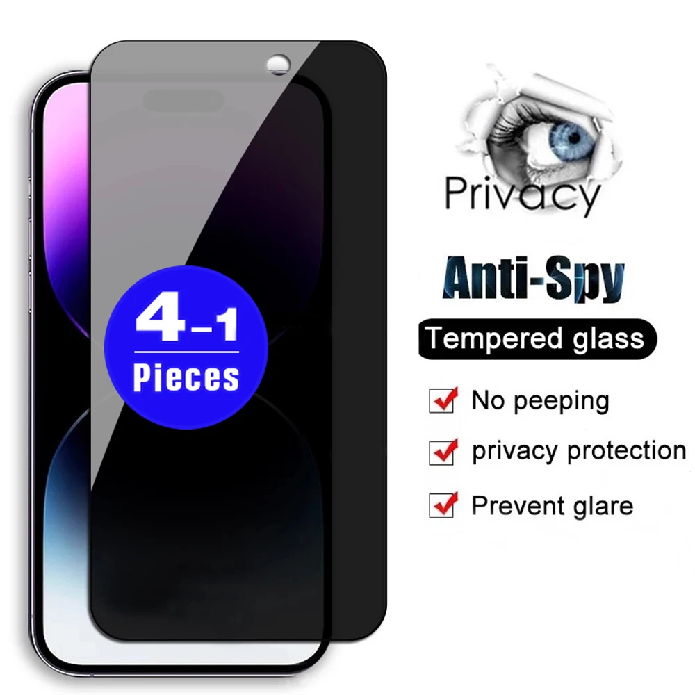 1-4 шт., антишпионское закаленное стекло для iPhone 14 Plus 13 12 Mini 11 Pro Max X XS XR
1-4 шт., антишпионское закаленное стекло для iPhone 14 Plus 13 12 Mini 11 Pro Max X XS XR