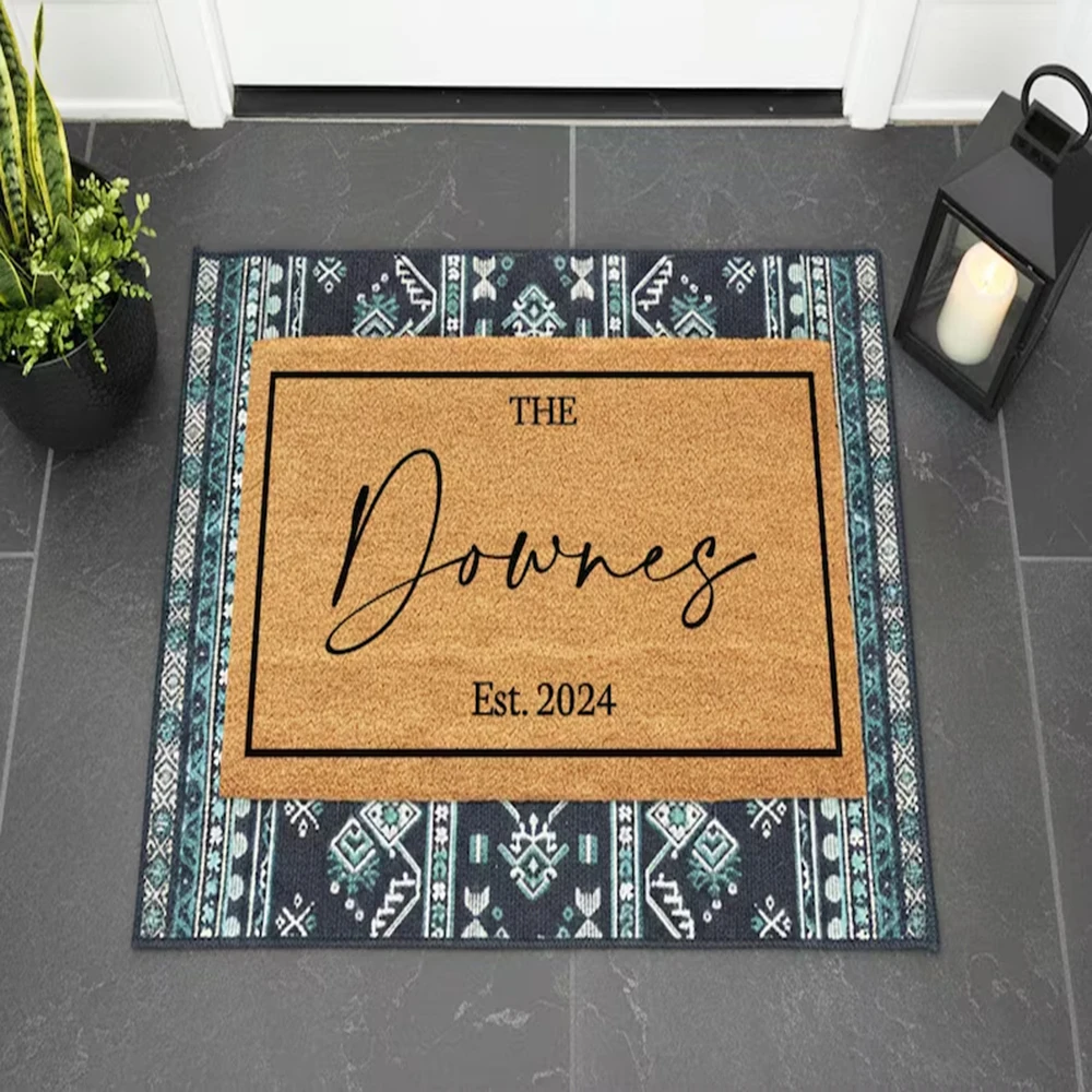 Minimalist Custom Doormat Durable Comfortable Home Entrance Mat Entryway Decor Text Year Pattern Printed Mat Seasonal Gift Rug
Minimalist Custom Doormat Durable Comfortable Home Entrance Mat Entryway Decor Text Year Pattern Printed Mat Seasonal Gift Rug