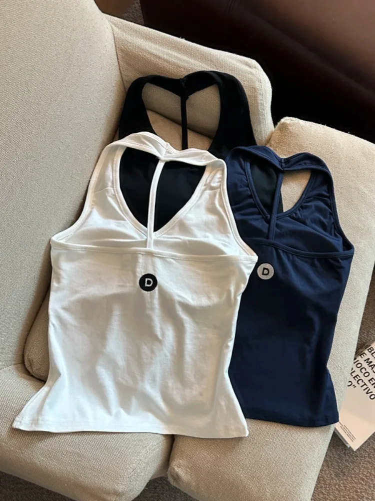 Korean Style Hot Girl Vest Women's Slim Fit Short Summer Outerwear Pure Desire Hanging Neck Backless Top City Walk Polyester ...
Korean Style Hot Girl Vest Women's Slim Fit Short Summer Outerwear Pure Desire Hanging Neck Backless Top City Walk Polyester ...