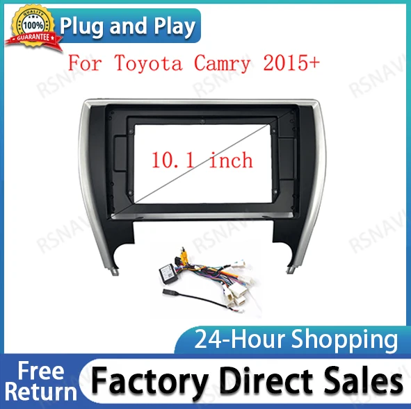 2 DIN Автомобильный аудиоадаптер для Toyota Camry 2015 + 10,1 дюймовый большой экран 2DIN приборная панель комплект рамы
2 DIN Автомобильный аудиоадаптер для Toyota Camry 2015 + 10,1 дюймовый большой экран 2DIN приборная панель комплект рамы