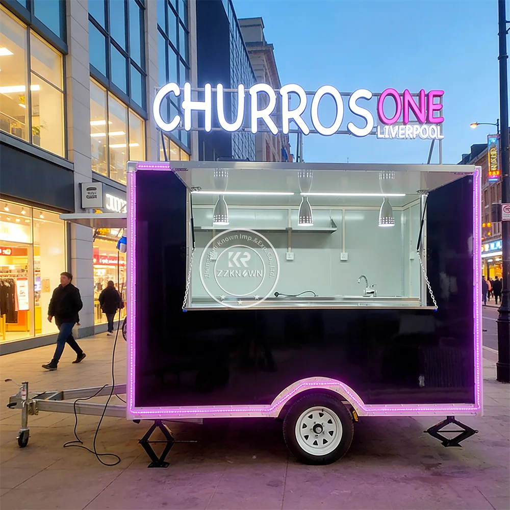 Полностью укомплектованный передвижной кофейный киоск, уличный мобильный фургон для продажи еды, портативный прицеп для кейтеринга и фастфуда с кухней
Полностью укомплектованный передвижной кофейный киоск, уличный мобильный фургон для продажи еды, портативный прицеп для кейтеринга и фастфуда с кухней