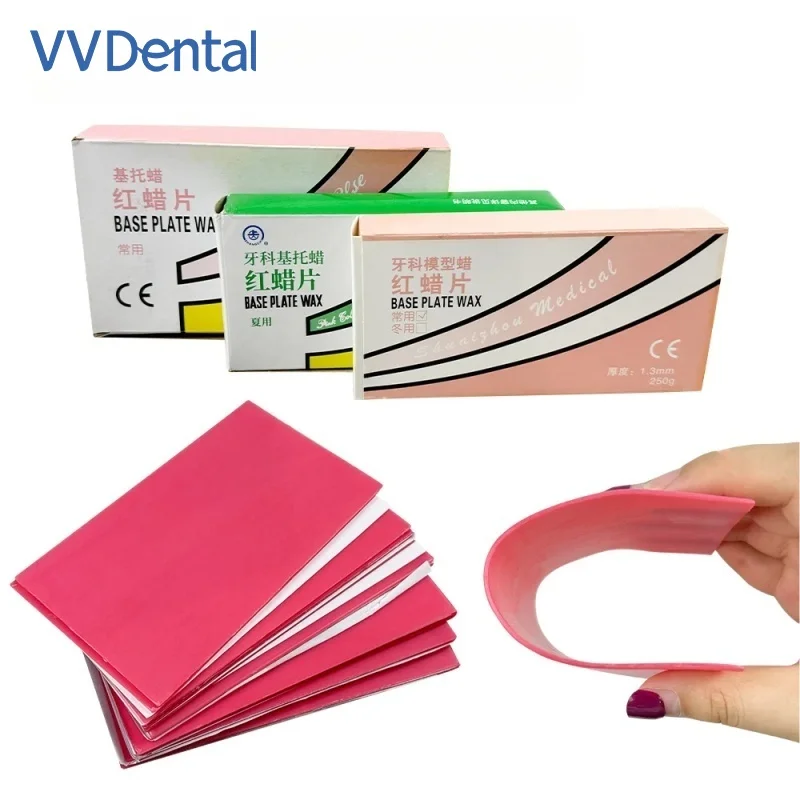 VV Dental Lab Base Plate Soft & Hard Red Dental Wax Sheets Dentist Auxiliary Material Thickness 1.3mm 2mm Teeth False Tool
VV Dental Lab Base Plate Soft & Hard Red Dental Wax Sheets Dentist Auxiliary Material Thickness 1.3mm 2mm Teeth False Tool