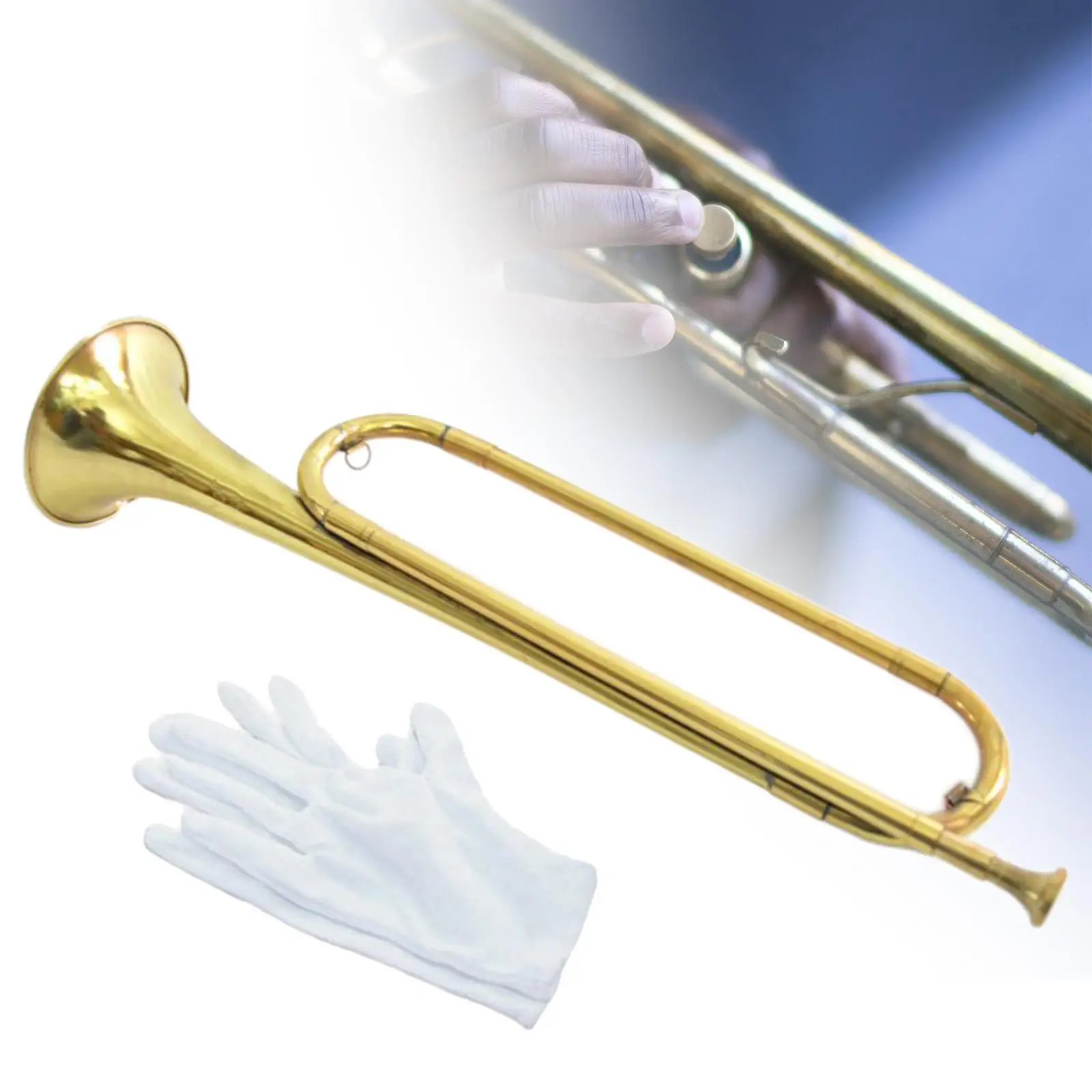 Antique Style BB Bugle Portable Musical Instrument Brass Blowing Cavalry for Beginners
Antique Style BB Bugle Portable Musical Instrument Brass Blowing Cavalry for Beginners