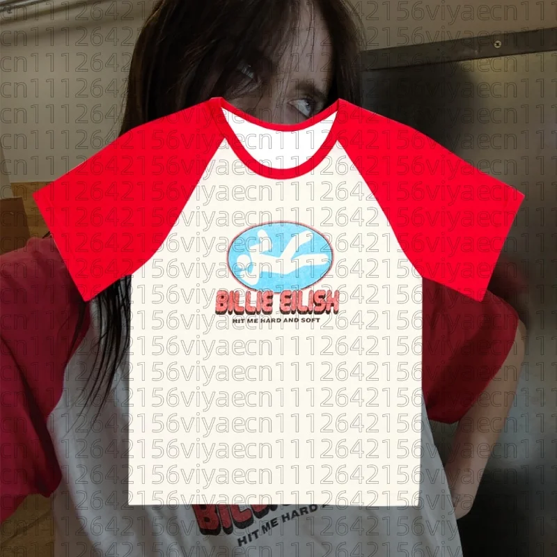Unisex Retro Red White Raglan T-Shirt Eilish _Hit Me Hard and Soft_ Print Breathable Casual Streetwear Concert Family Kids Tees
Unisex Retro Red White Raglan T-Shirt Eilish _Hit Me Hard and Soft_ Print Breathable Casual Streetwear Concert Family Kids Tees