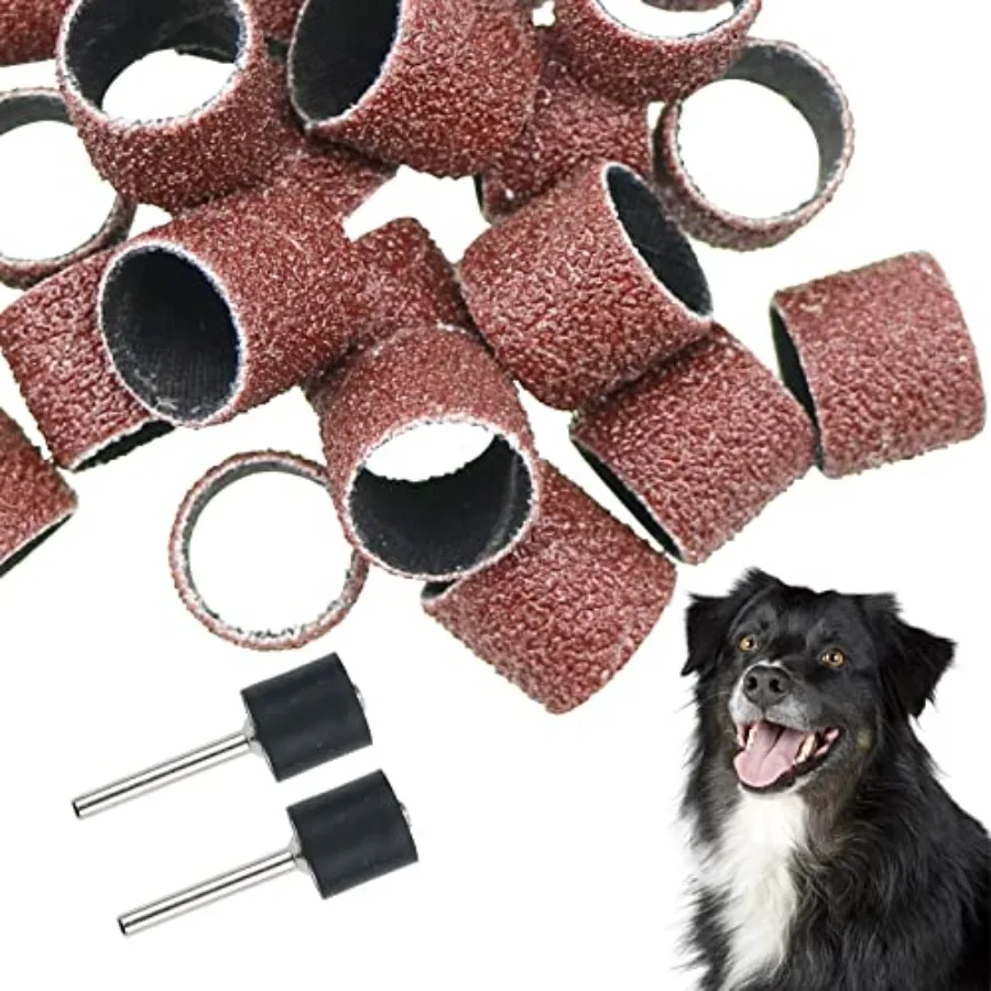 26 Pack Nail Grinder for Dogs Replacement Kit Sanding Drum Set Grit Sand Bands Shank Rotary Tool Kit Pet Nail Smoother Dog Claw
26 Pack Nail Grinder for Dogs Replacement Kit Sanding Drum Set Grit Sand Bands Shank Rotary Tool Kit Pet Nail Smoother Dog Claw